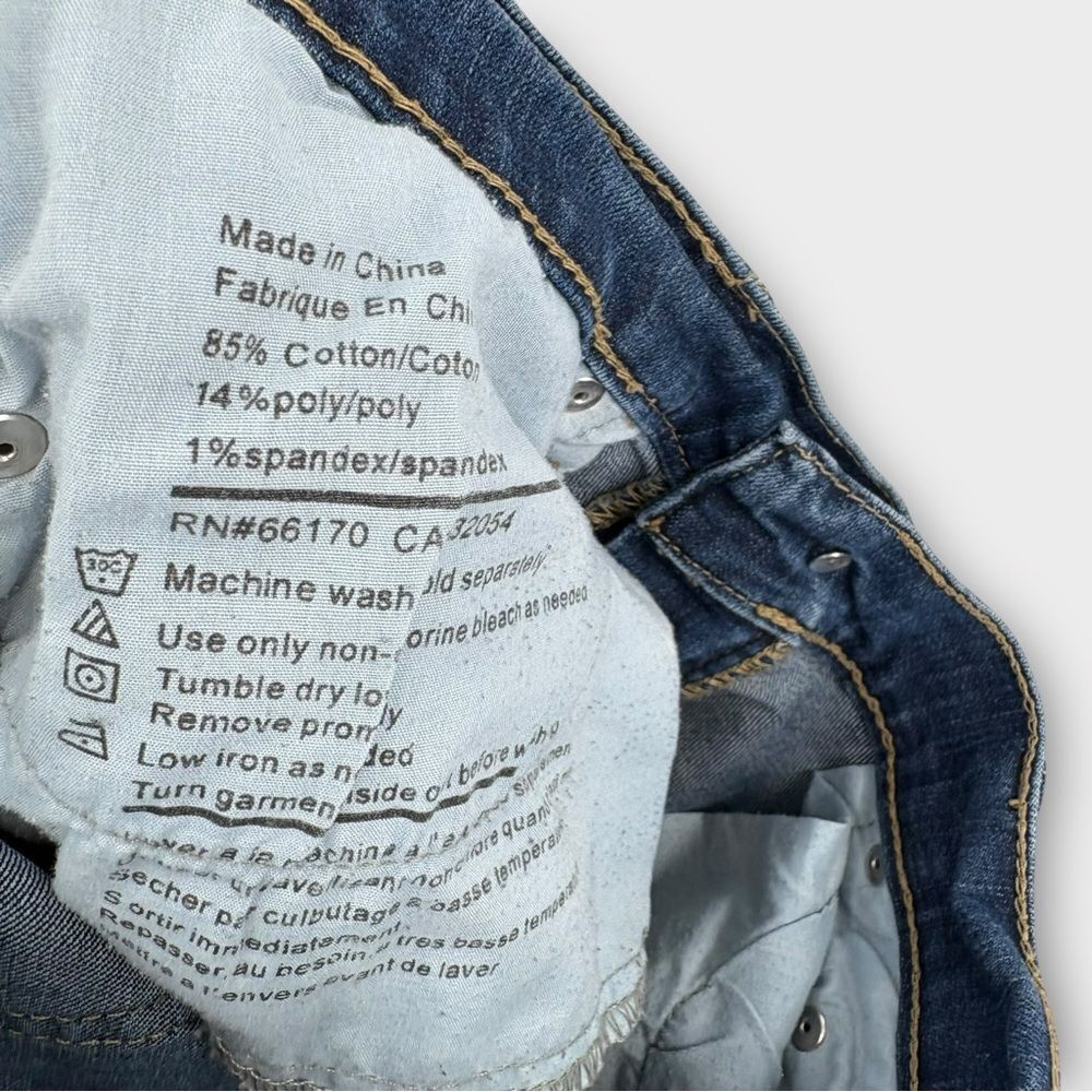 Urban Outfitters BDG Y2K Low-Rise Ankle Skinny Straight Jean in Blue Size 29 - Picture 6 of 6